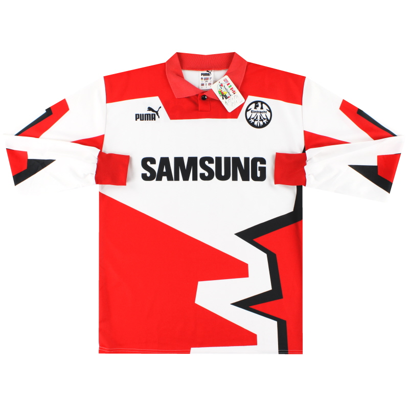 1992-93 Eintracht Frankfurt Cuarta camiseta Puma *con etiquetas* L/SL - 48BB7
