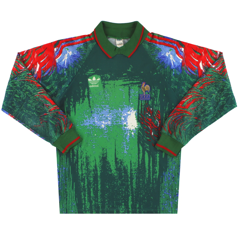 1992-93 France adidas Goalkeeper Shirt L