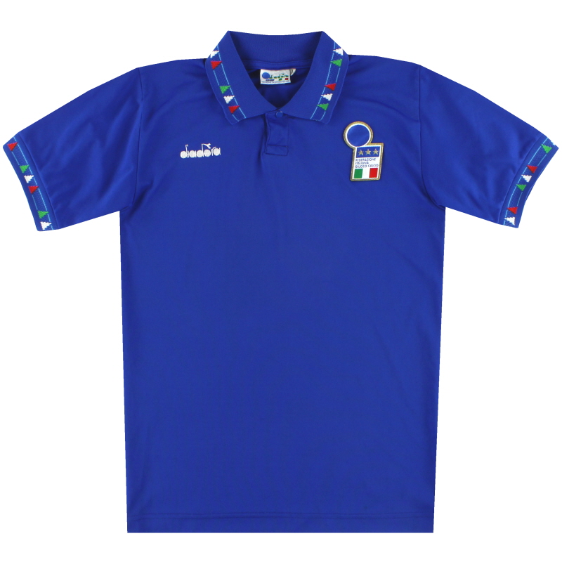 1992-93 Italy Diadora Home Shirt L.Boys - 100077