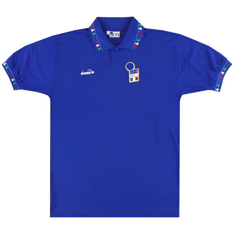 1992-93 Italy Diadora Home Shirt *Mint* L - 100077