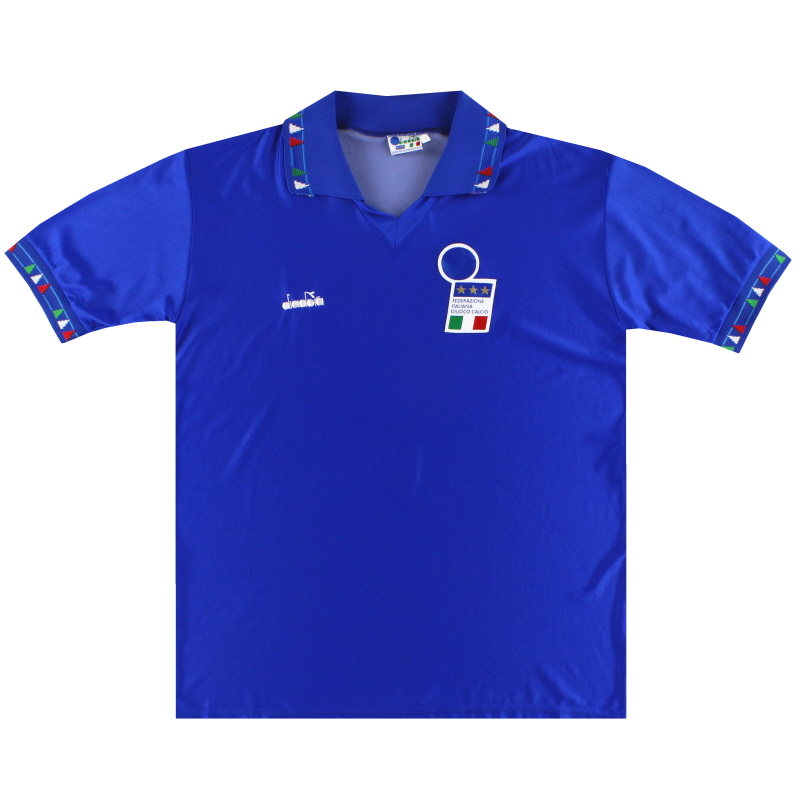 1992-93 Italia Diadora Home Shirt XL - 100077