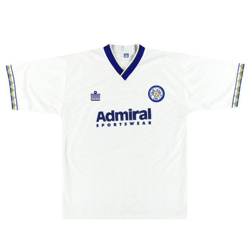 1992-93 Leeds Admiral Home Shirt XL