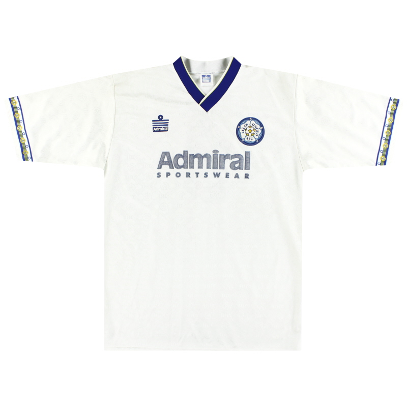 1992-93 Leeds Admiral Home Shirt L