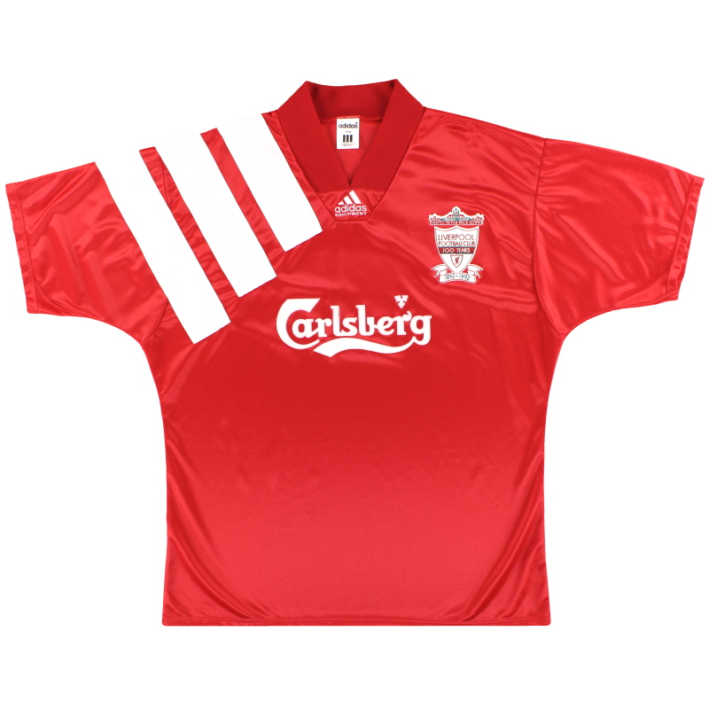 1992-93 Liverpool adidas Centenary Home Shirt L - 301424