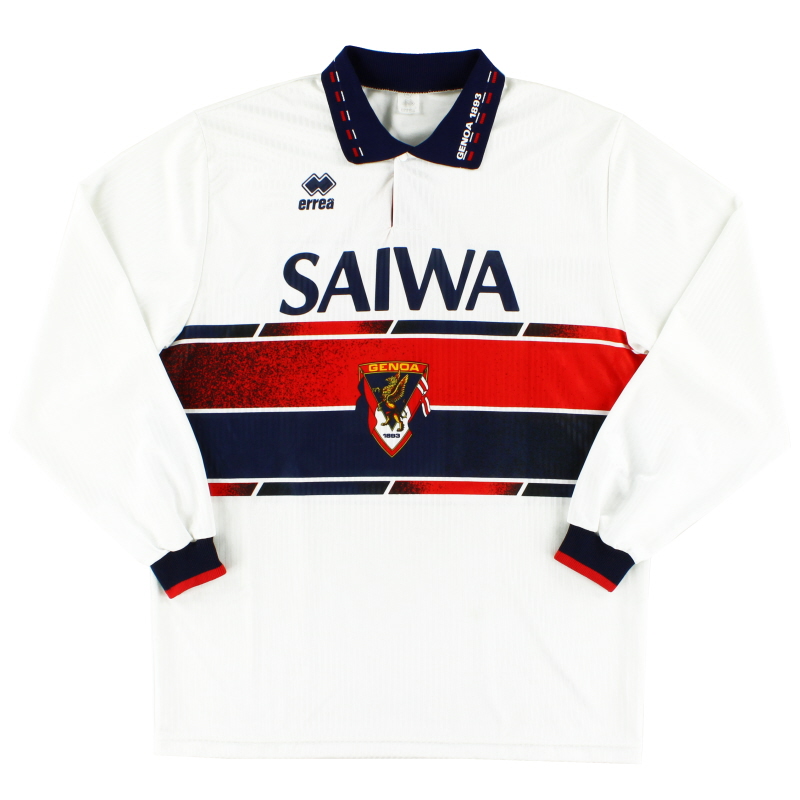 1992-94 Genoa Match Issue Away Shirt #10 L/S XL