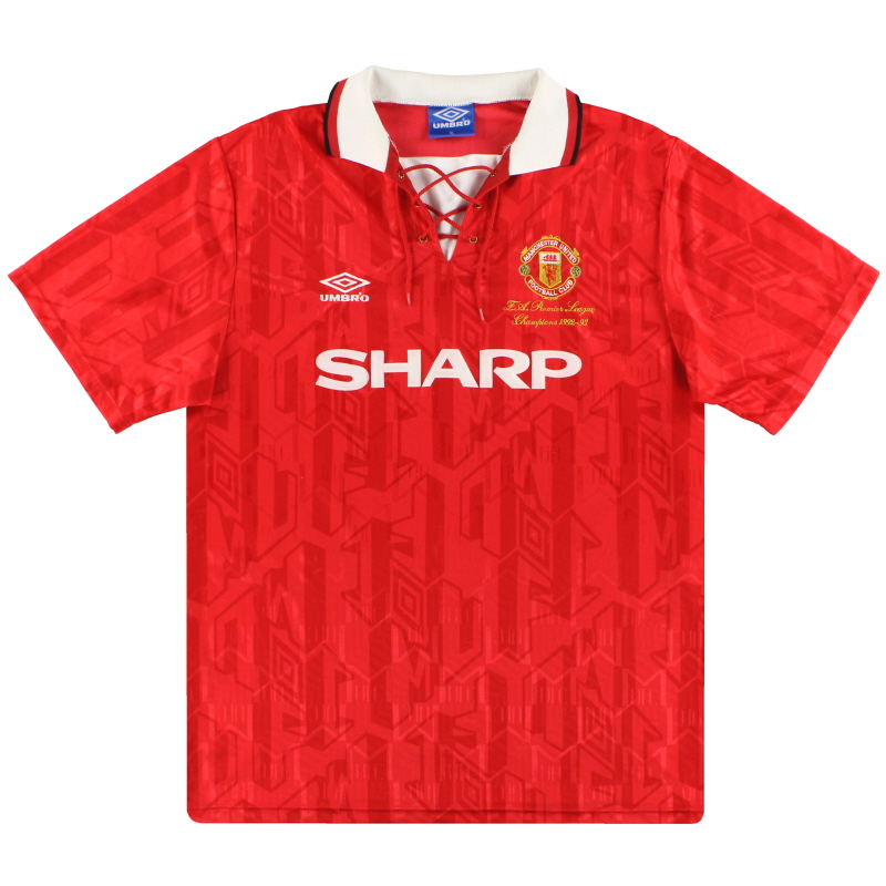 1992-94 Manchester United Umbro 'Champions' Home Shirt XL
