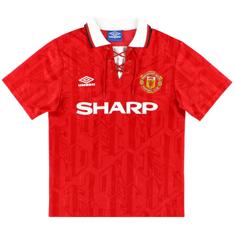 1992-94 맨체스터 유나이티드 움 브로 홈 셔츠 XL