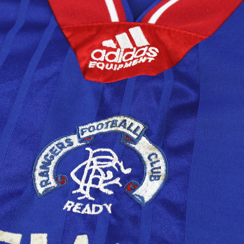 RANGERS 1992/94 PLAYER ISSUE LONG SLEEVE SHIRT - ADIDAS - SIZE XL