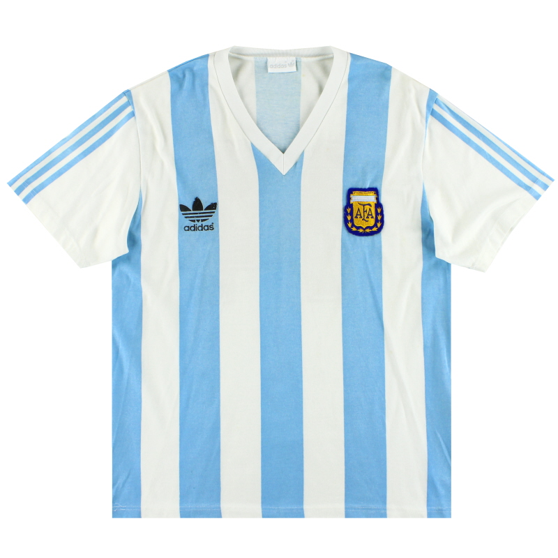 1992 Argentina adidas Match Issue Home Shirt #14 (Cagna) v Wales M
