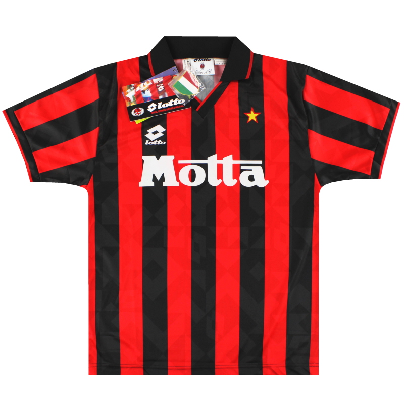 Домашняя футболка AC Milan Lotto 1993-94 *с бирками* M — 42545
