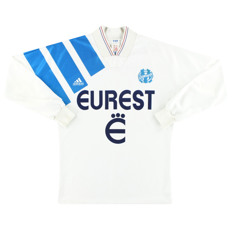 1993-94 Olympique Marseille adidas Home Shirt L/S S
