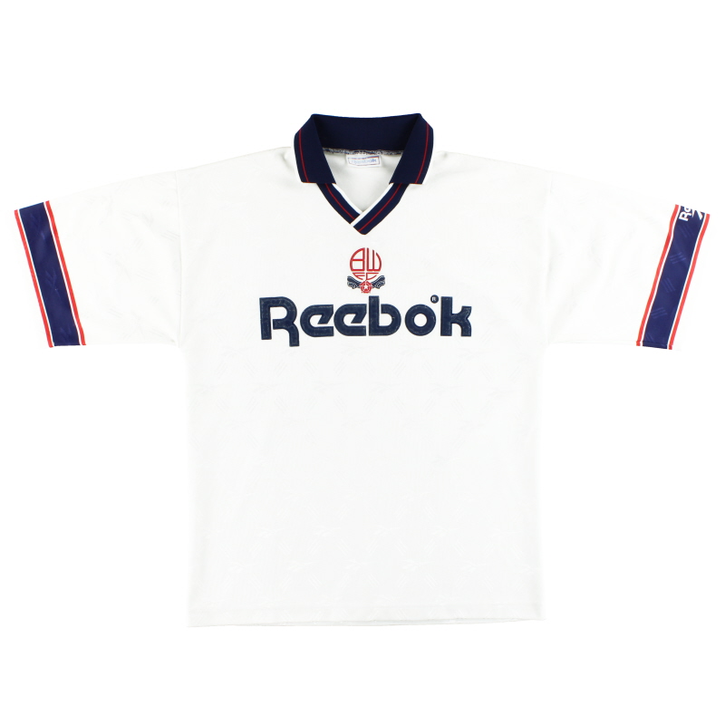 1993-95 Bolton Reebok Home Shirt *Mint* XL