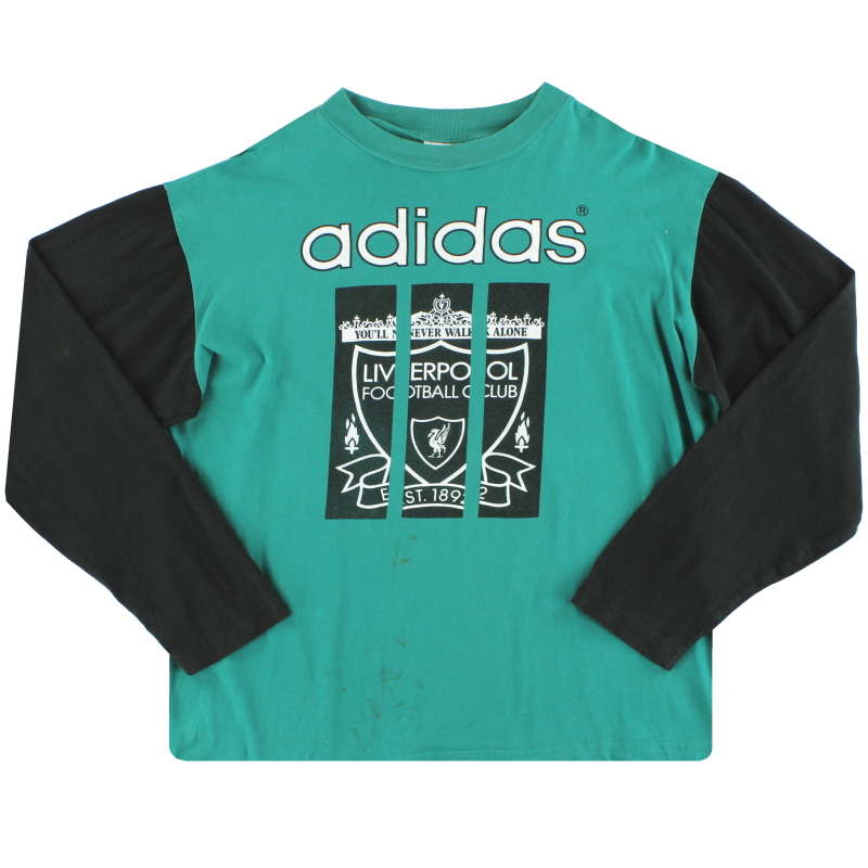 1993-95 Liverpool adidas Graphic Tee L/S L