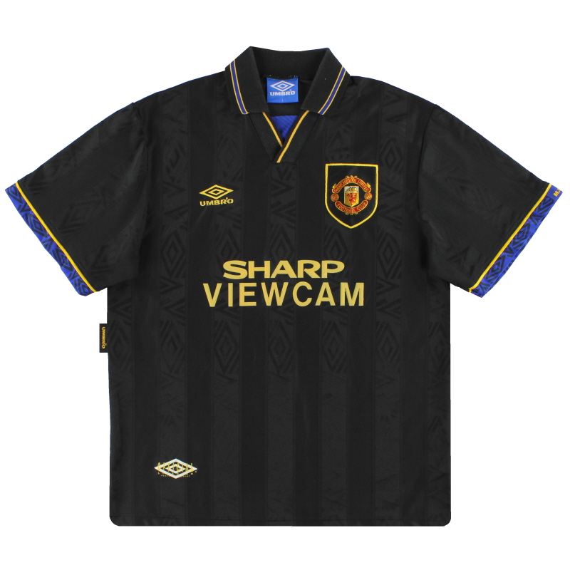 1993-95 Manchester United Away Shirt L.Boys