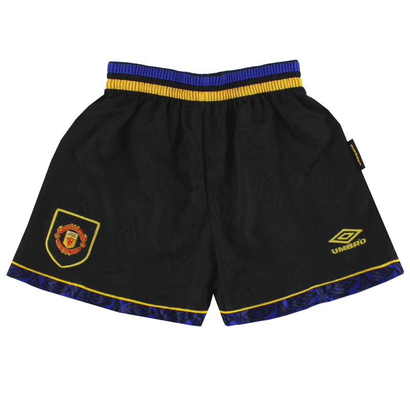 1993-95 Manchester United Umbro Away Shorts M.Boys