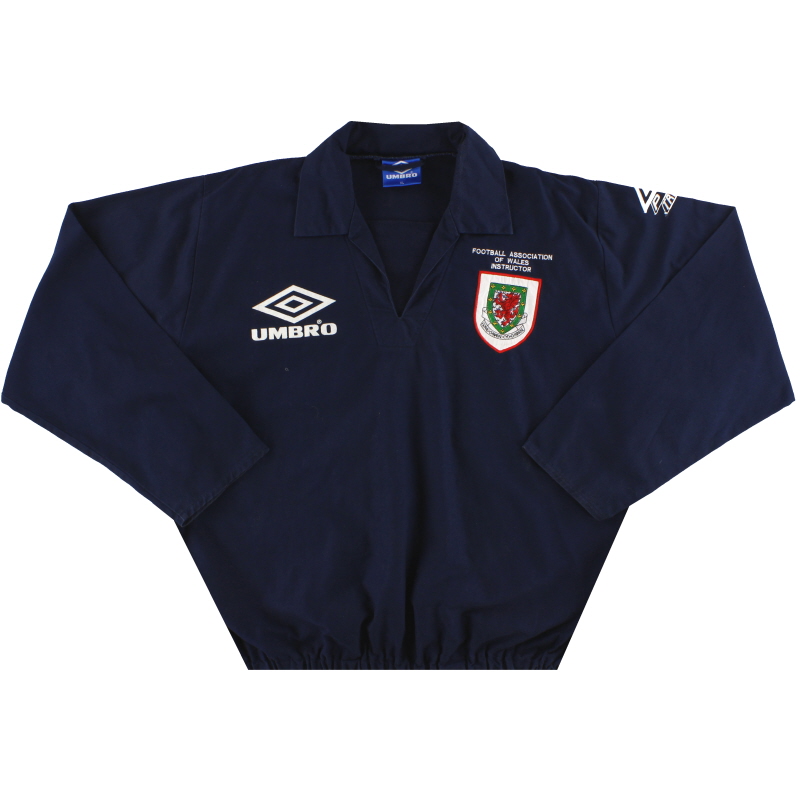 1993-95 Wales Umbro Instructor Drill Top XL