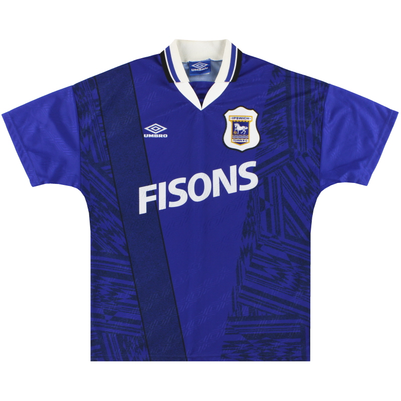 1994-95 Maglia Ipswich Umbro Home *menta* L