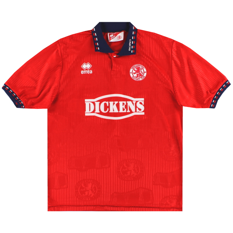 1994-95 Middlesbrough Errea Maglia Home S