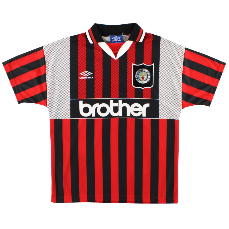 1994-96 Manchester City Umbro Away Shirt L