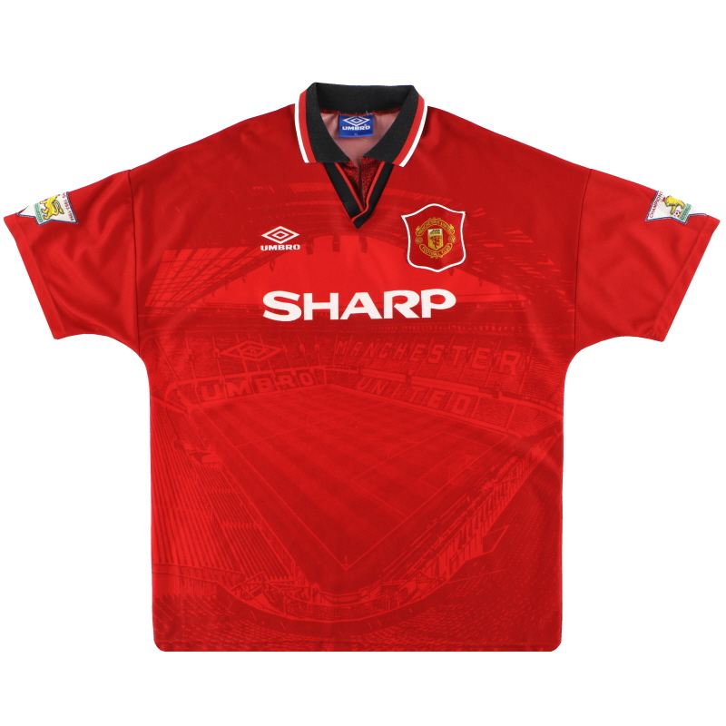 1994-96 Manchester United Umbro Home Shirt XL