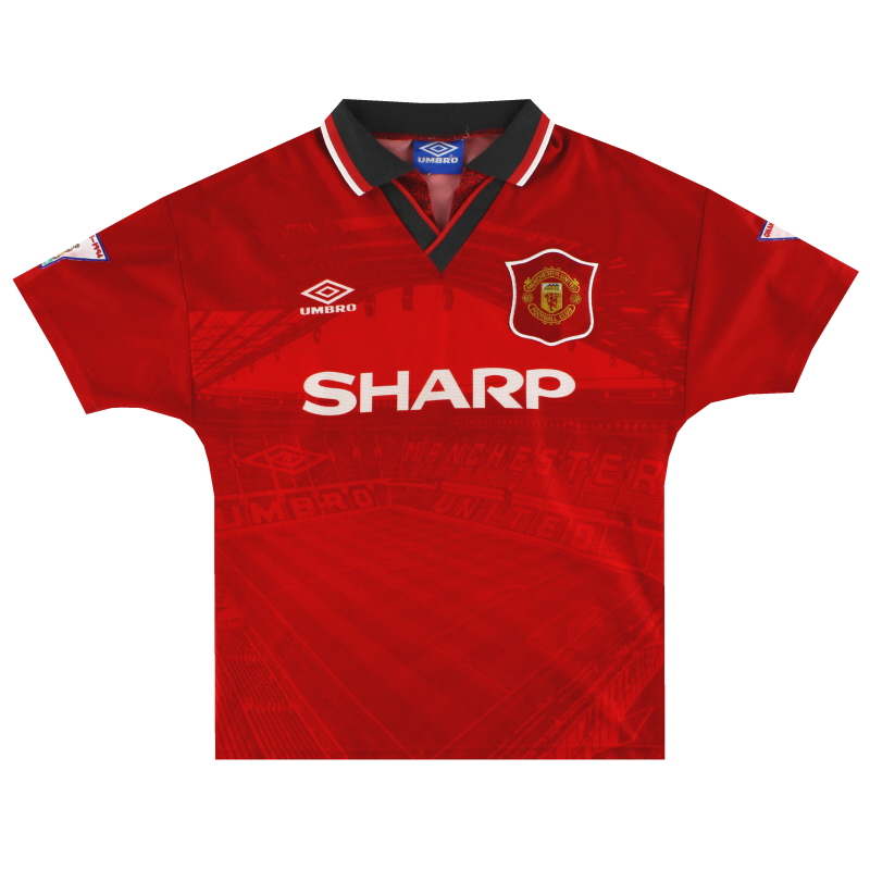1994-96 Manchester United Umbro Home Shirt Y