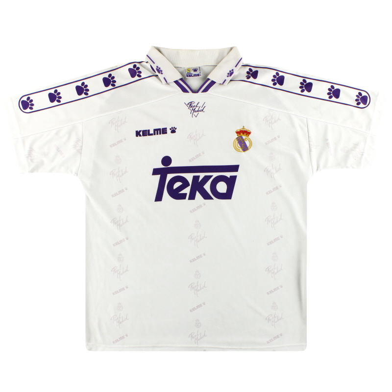 1994-96 Real Madrid Kelme Maglia Home M