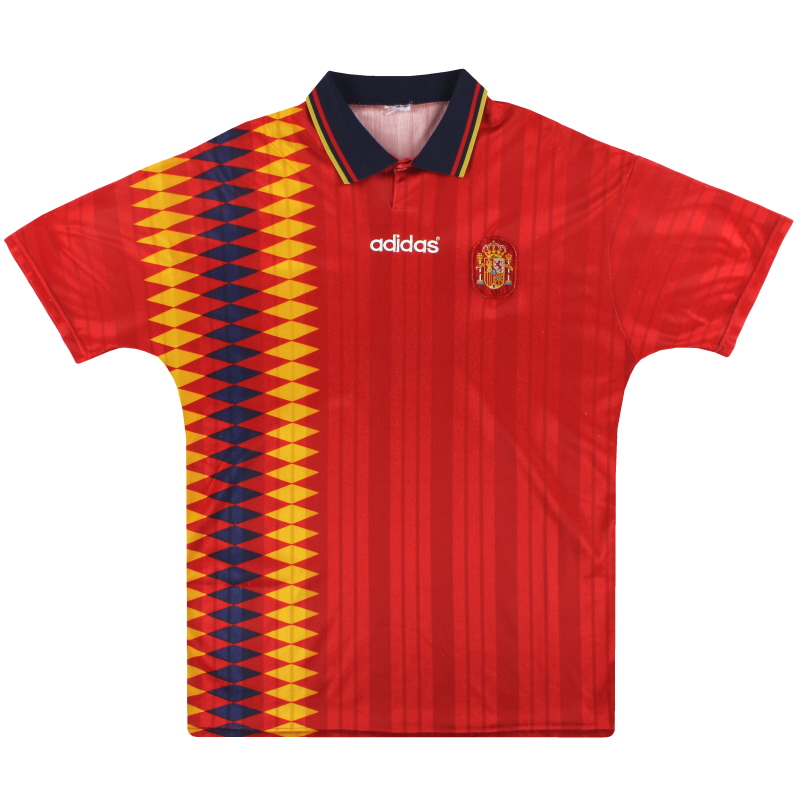 1994-96 Spain adidas Home Shirt L - 065588