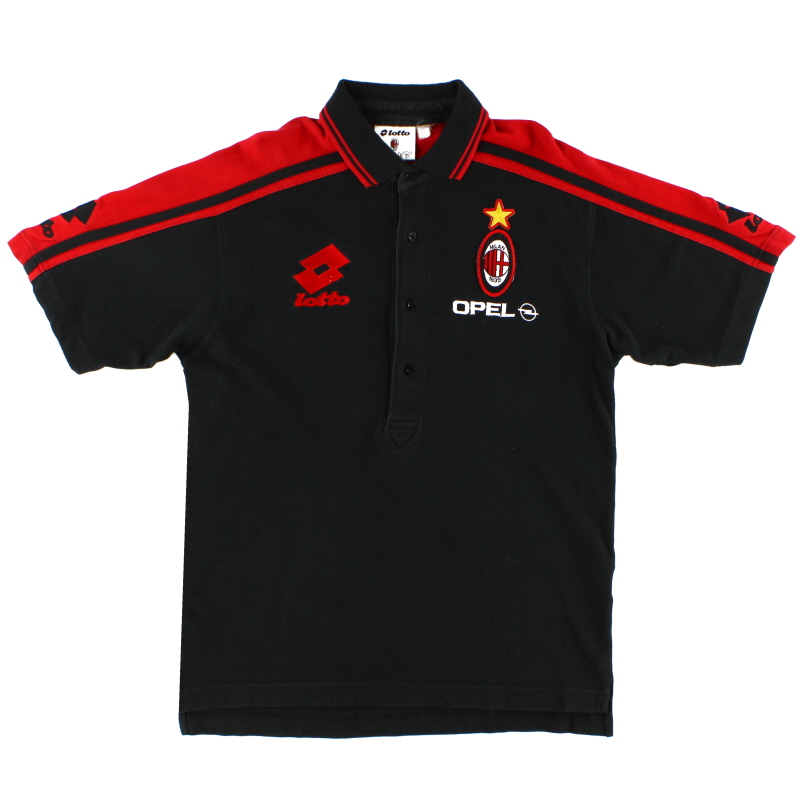1995-96 AC Milan Lotto Polo Shirt L