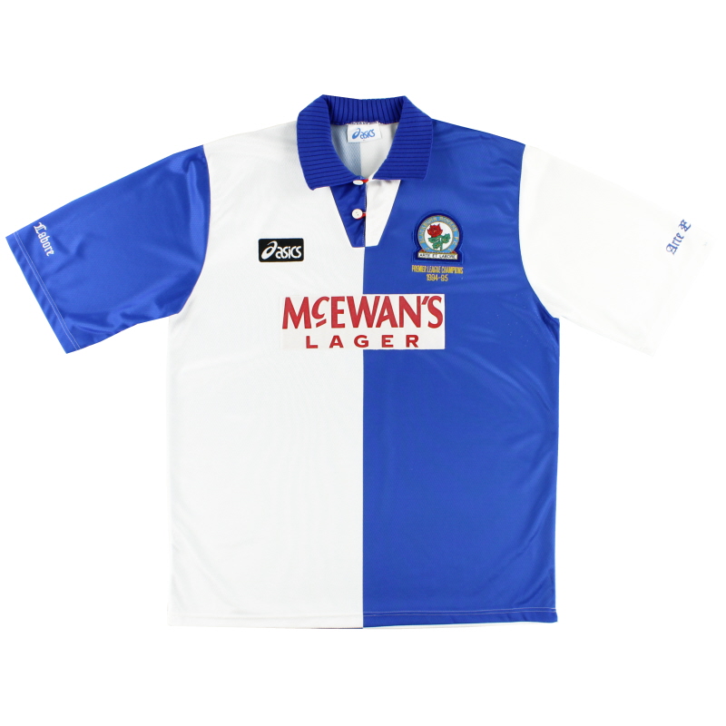 1995-96 Blackburn Asics 'Champions' Home Shirt XXL