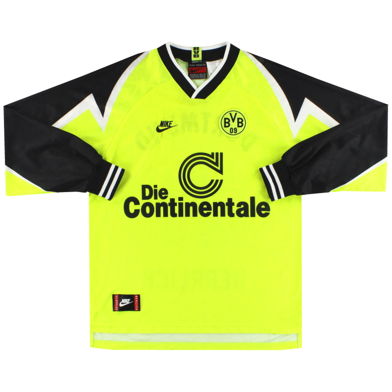 1995-96 Dortmund Nike 'Deutscher Meister' Home Shirt L/S XL