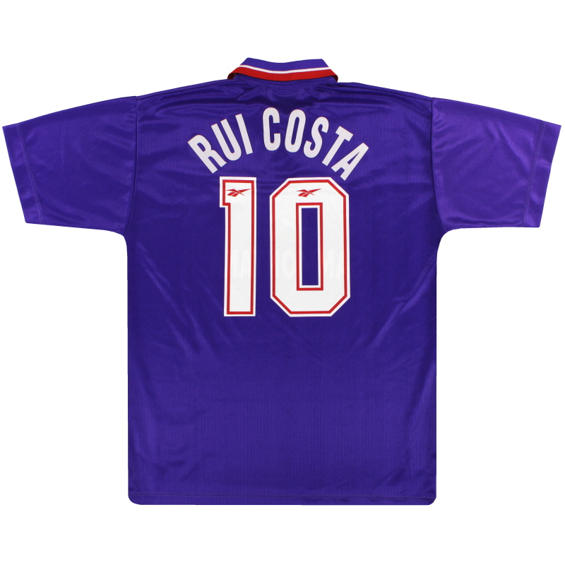 Fiorentina Home Football Shirt Rui Costa #10 1995/1996 Maglia Jersey Calcio 