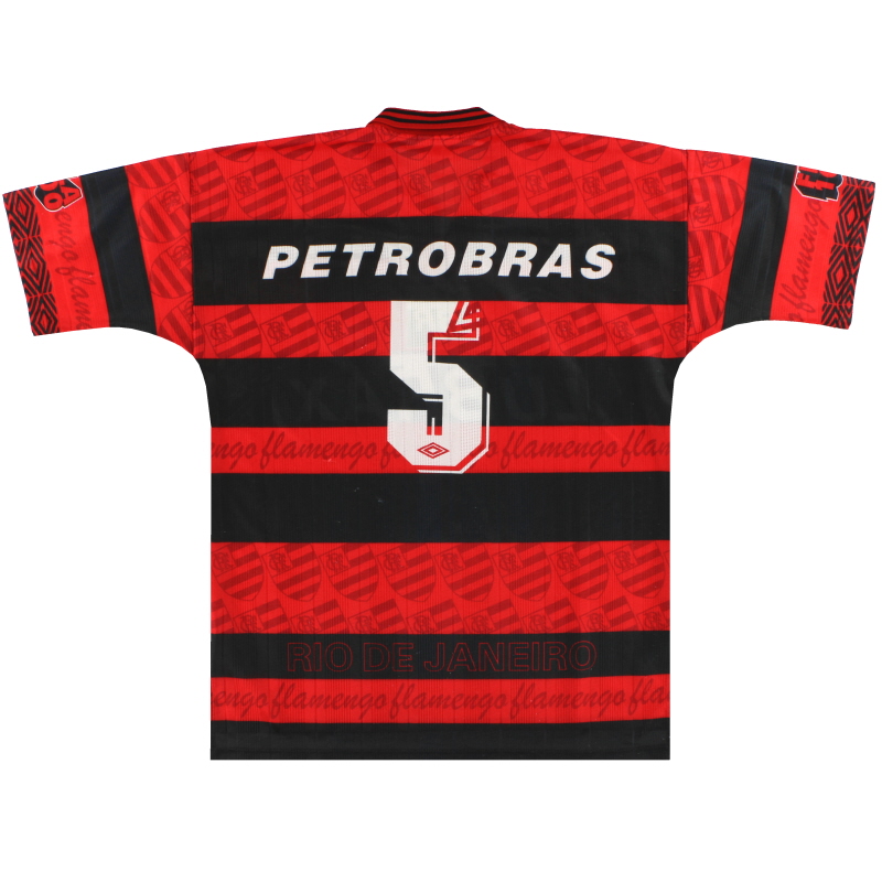 1995-96 Flamengo Umbro Centenary Home Shirt #5 L
