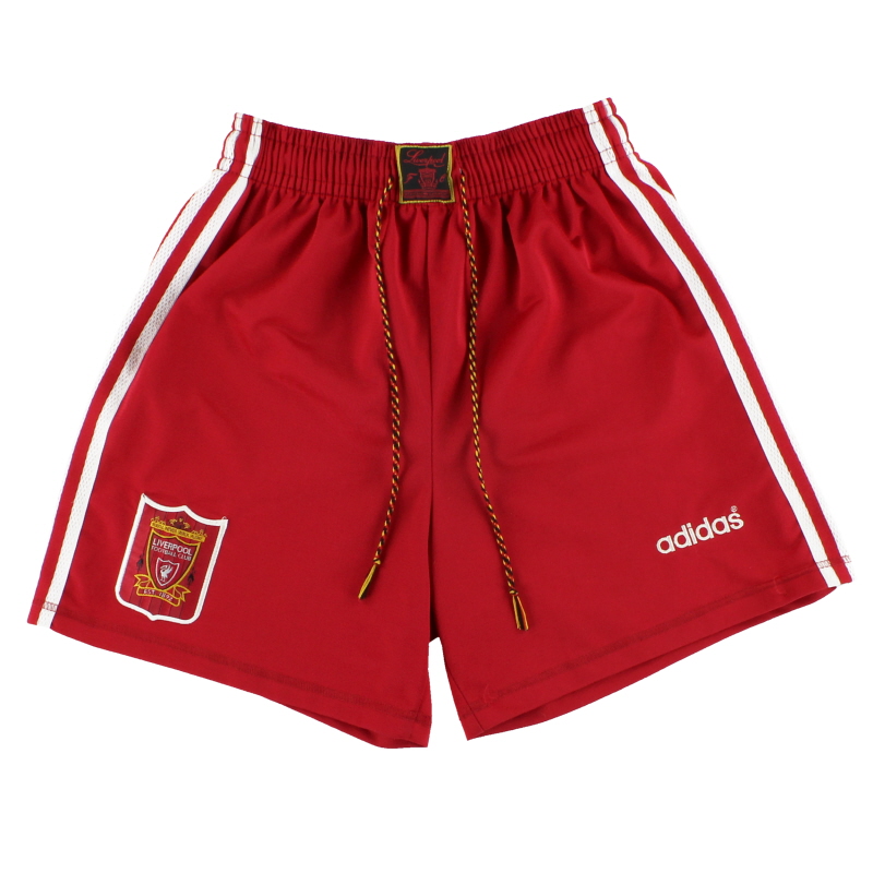 1995-96 Liverpool adidas Home Shorts XS