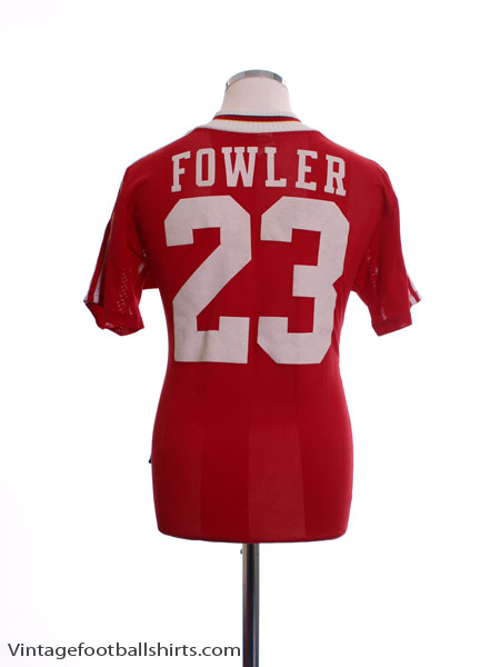 Fowler #23 Liverpool 1995-1996 Home Football Nameset for Shirt LFC 