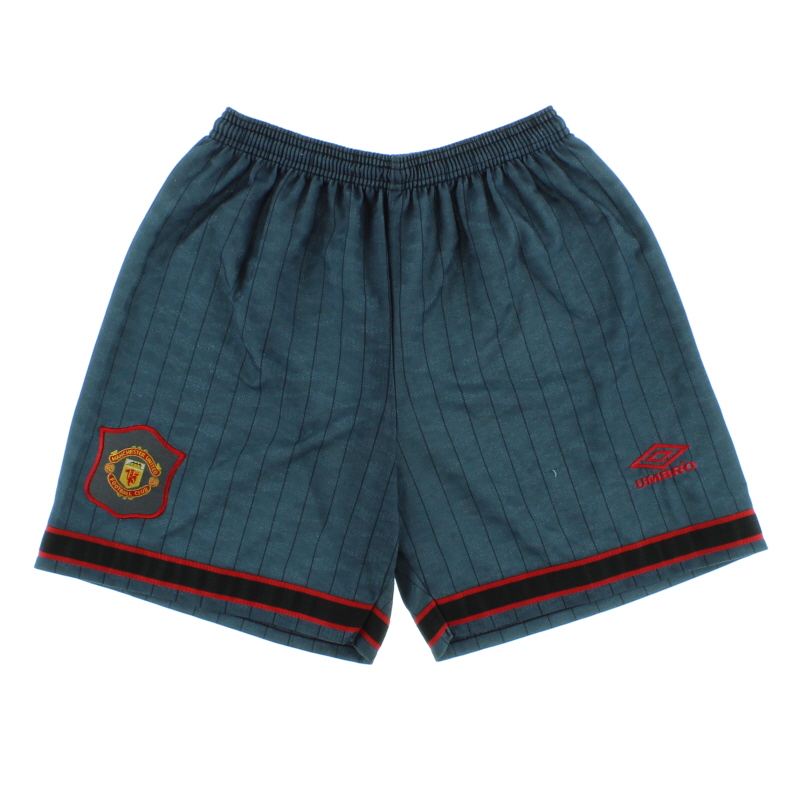 1995-96 Manchester United Umbro Away Shorts L