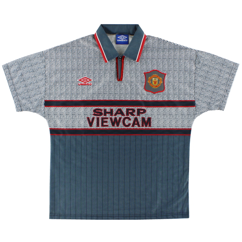 1995-96 Manchester United Umbro Away Shirt * Mint * L - K3897