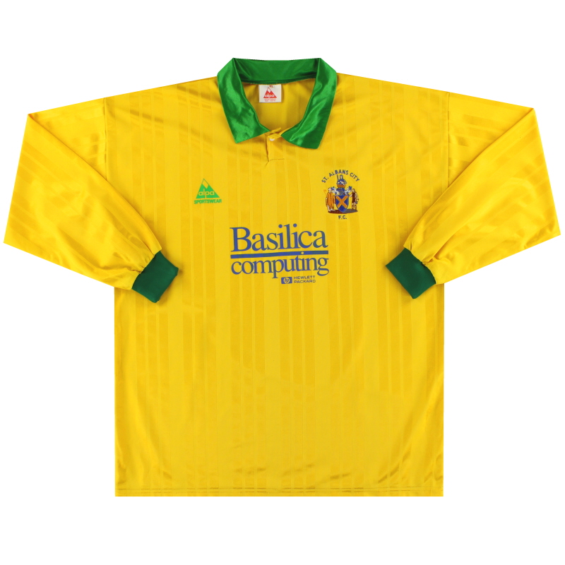 1995-96 St Albans City Home Shirt L/S XL