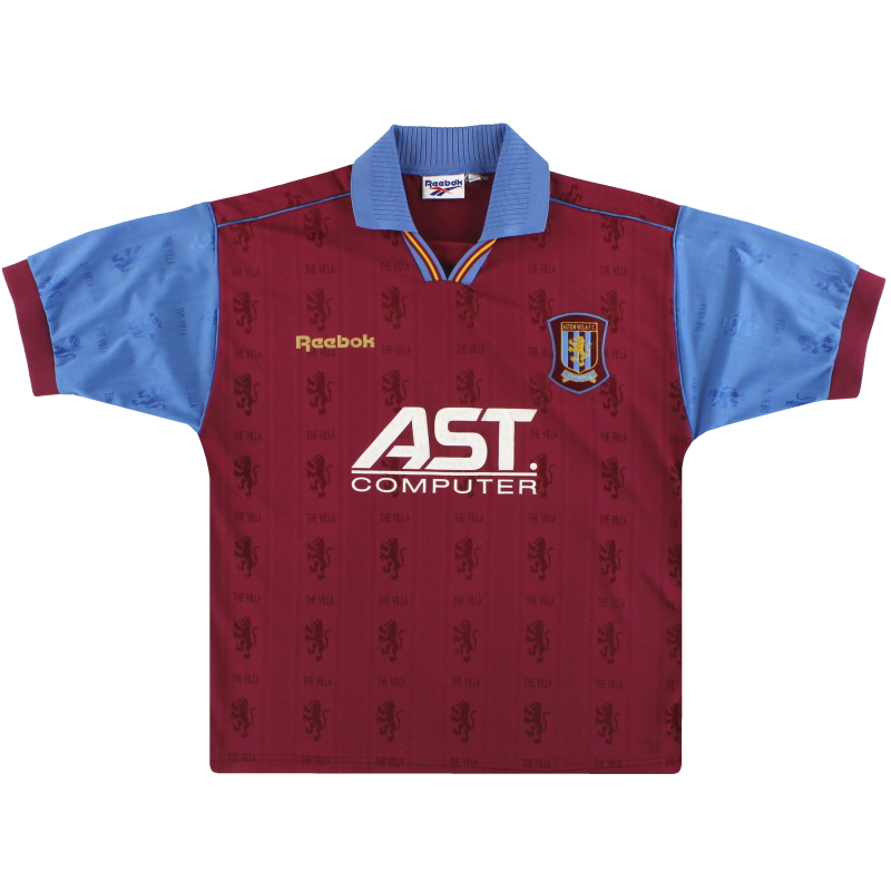 1995-97 Aston Villa Reebok thuisshirt M