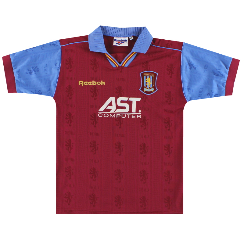 1995-97 Aston Villa Reebok Home Shirt L.Boys