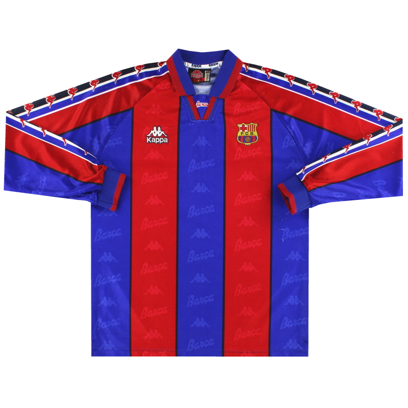 1995-97 Barcelona Kappa Home Shirt L/S M