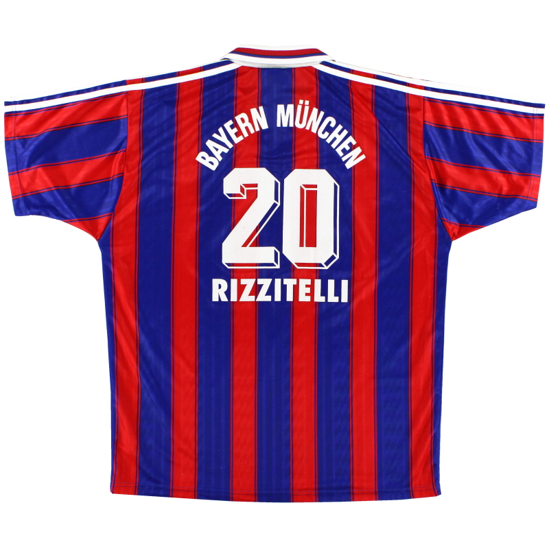 1995-97 Bayern Munich Maillot Domicile Rizzitelli # 20 XL