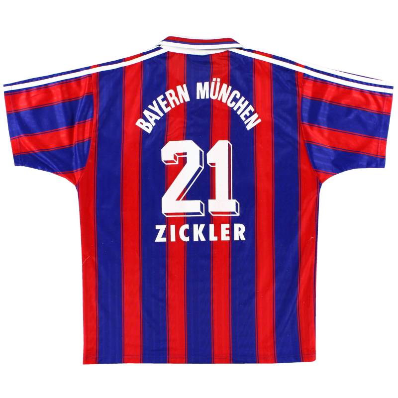 1995-97 Bayern Munich Home Shirt Zickler #21 XL