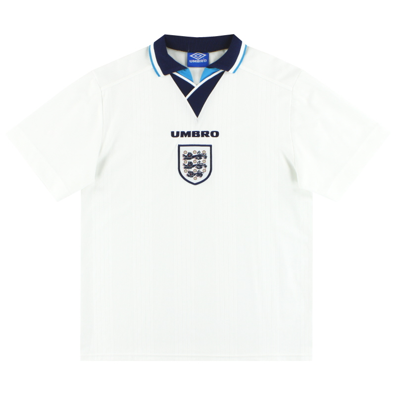 1995-97 England Umbro Maillot Domicile L