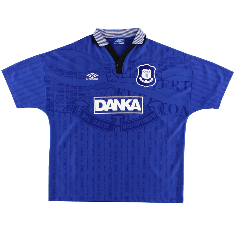 1995-97 Everton Umbro Home Shirt L