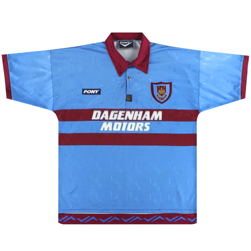 1995-97 웨스트 햄 포니 어웨이 셔츠 M