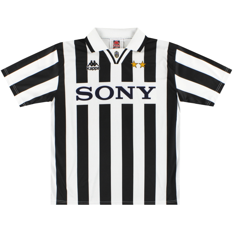 apretado Objetivo País 1996-97 Juventus Kappa Basic Home Shirt #9 (Boksic) L 900781