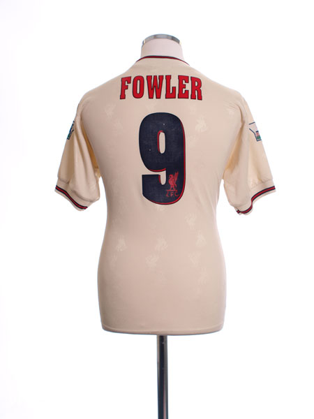 FOWLER #9 1996/1997 Player Size Premier League White Nameset Liverpool 