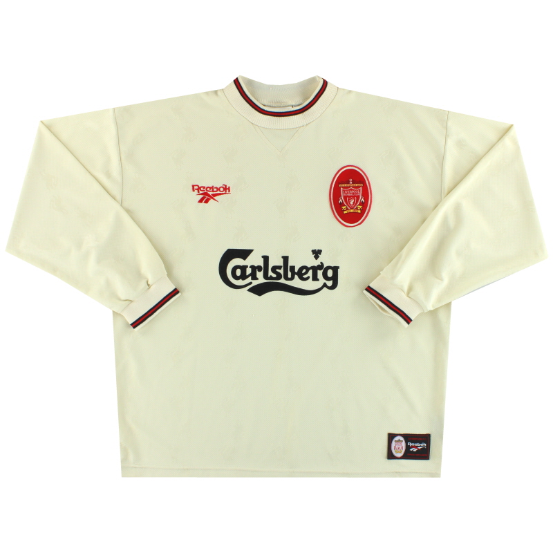 1996-97 Liverpool Reebok Away Shirt L/S XL