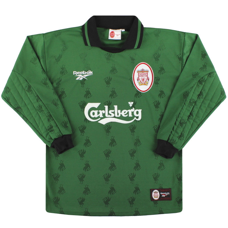 1996-97 Liverpool Reebok Goalkeeper Shirt L.Boys