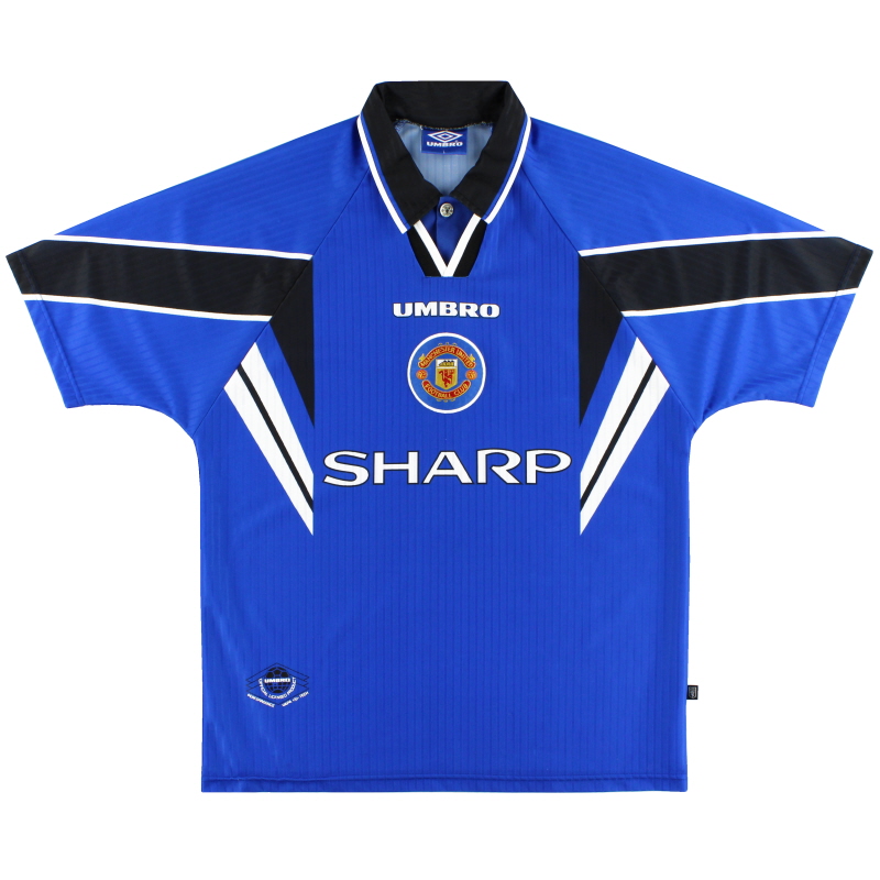 1996-97 Manchester United Umbro Third Shirt #7 XL